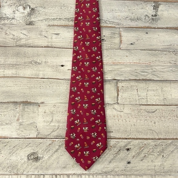 Salvatore Ferragamo Silk Tie Made in Italy New w/Tags‎ - Picture 5 of 8